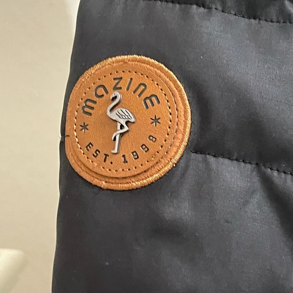 Mazine Puffer Black Jacket Size Small - Picture 6 of 16